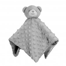 BC34-G: Grey Dimple Bear Comforter